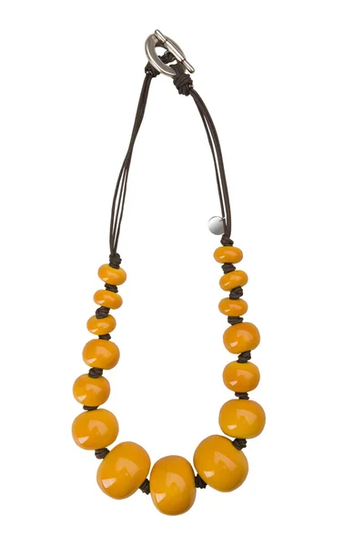 Yellow beads — Stock Photo, Image