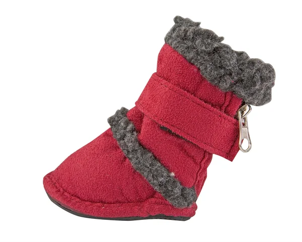 Red baby boot — Stock Photo, Image