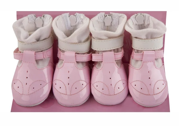 Buty dziecko różowy — Zdjęcie stockowe