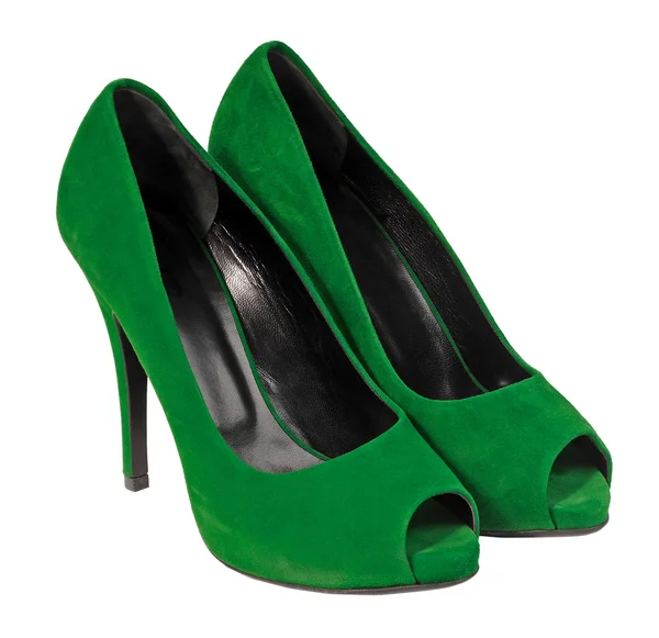 Groene schoenen — Stockfoto