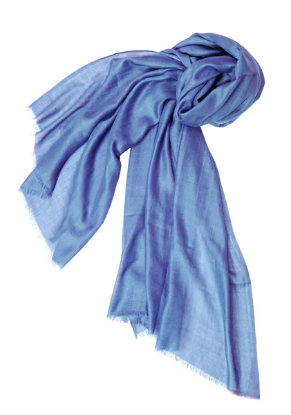 Blue silk scarf — Stock Photo, Image