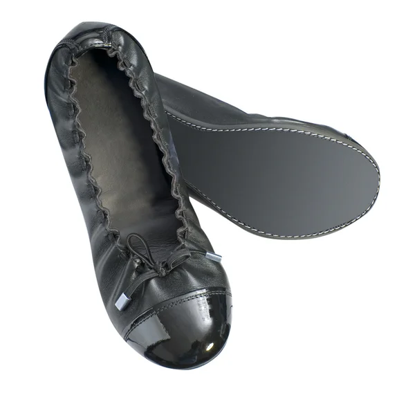 Black ballet shoes — Stock Photo, Image