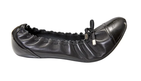 Чёрные балетные туфли — стоковое фото