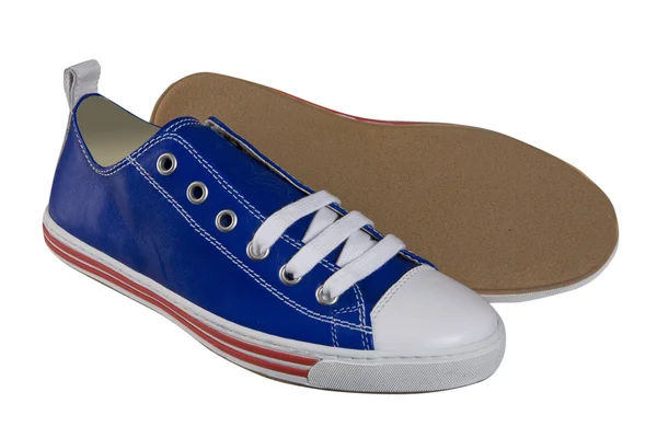 Sapatos desportivos azuis — Fotografia de Stock