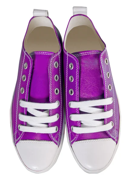Violet sport shoes — Stock Photo, Image