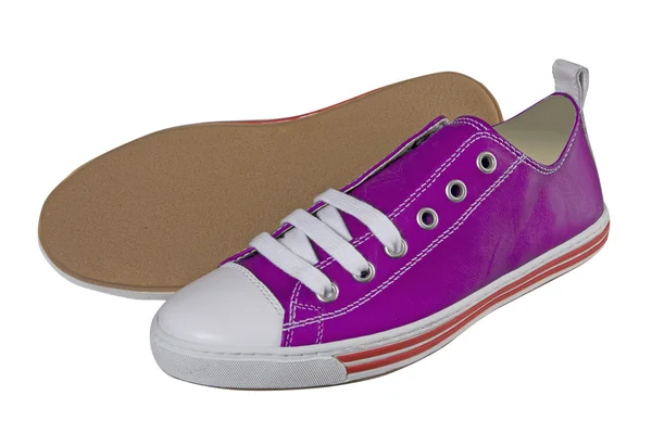 紫运动鞋 — 图库照片
