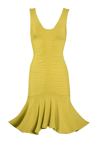 Sarı elbise — Stok fotoğraf