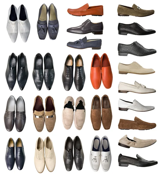 Koleksiyon erkek ayakkabıları — Stok fotoğraf