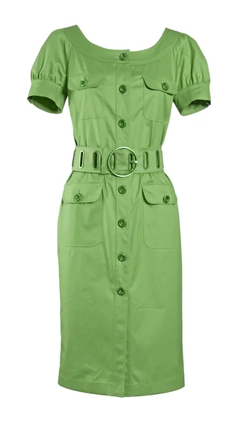 Grön klänning绿色的裙子 — 图库照片