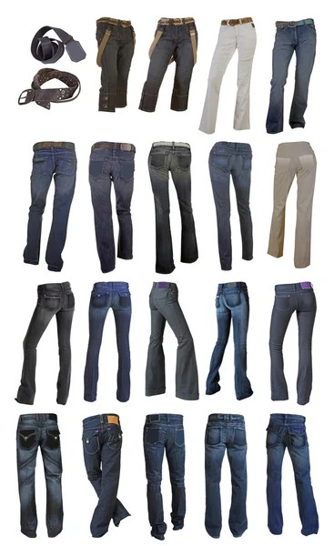 Коллекция джинсов — стоковое фото
