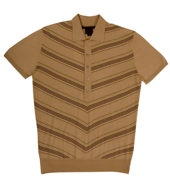 Brown striped shirt — Stok fotoğraf