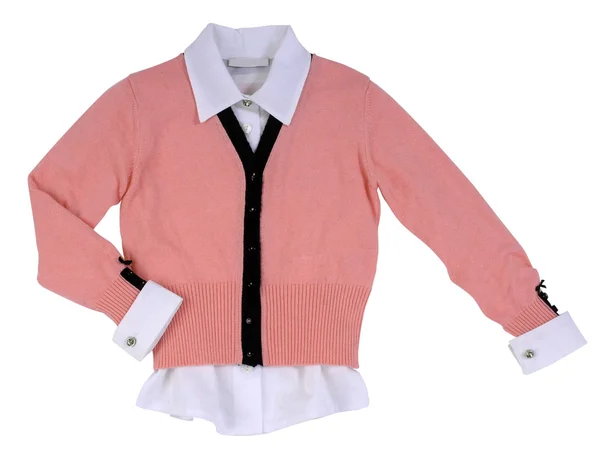 Jaqueta de lã rosa — Fotografia de Stock