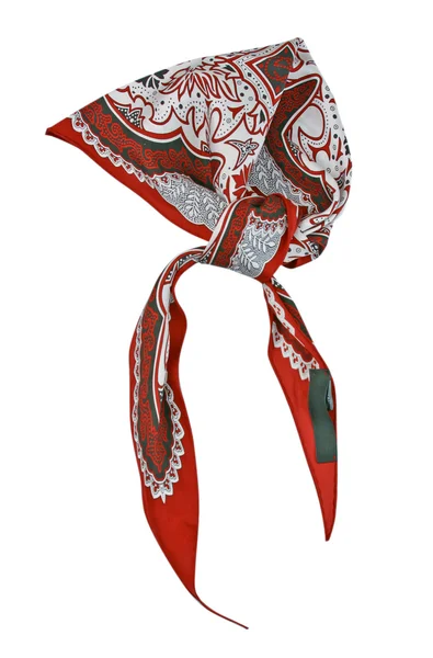 Sciarpa ornamento rosso — Foto Stock