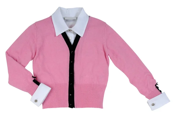 Pink woolen jacket — Stock Photo, Image