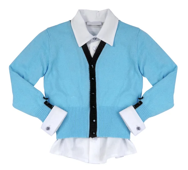 Синий шерстяной пиджак — стоковое фото
