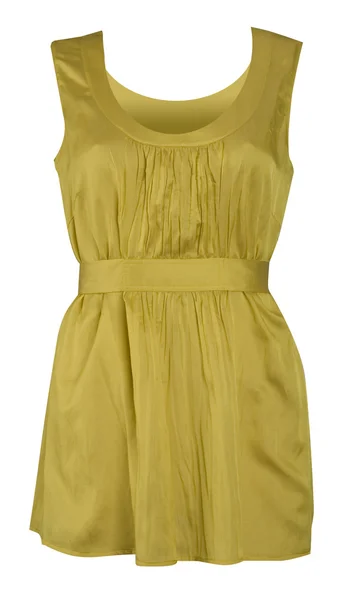 Žluté letní šaty — Stock fotografie