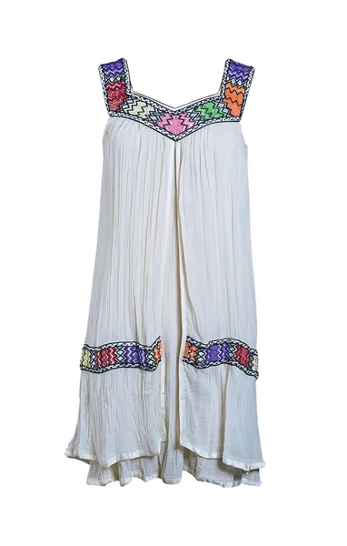 Summer dress isolated on white — Stockfoto