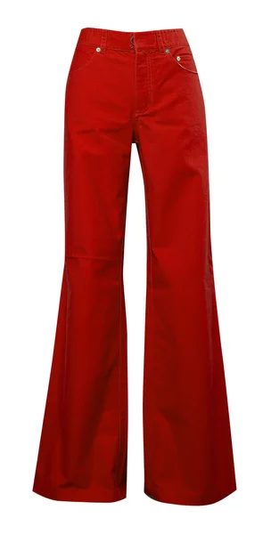 Красные джинсы — стоковое фото