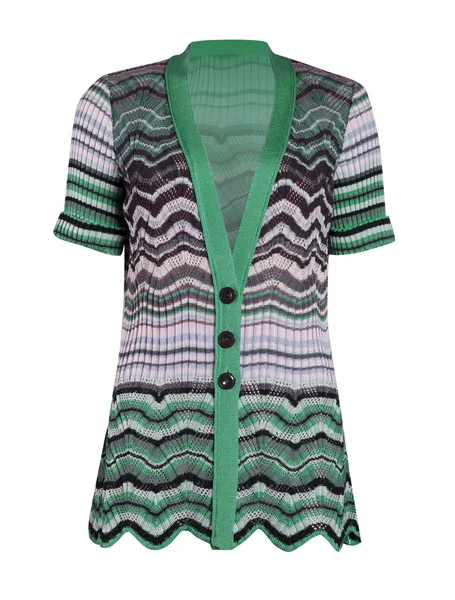 Green striped blouse — Stock Photo, Image