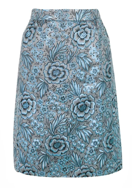 Синяя украшенная юбка — стоковое фото