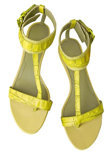 Gele schoenen — Stockfoto