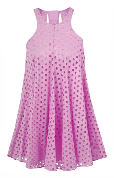 Růžové letní šaty — Stock fotografie