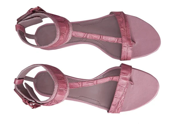 Růžové letní boty — Stock fotografie