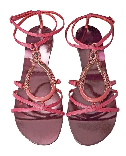 Roze zomer schoenen — Stockfoto