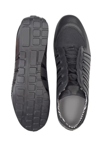 Zapatos de deporte hombre negro — Foto de Stock