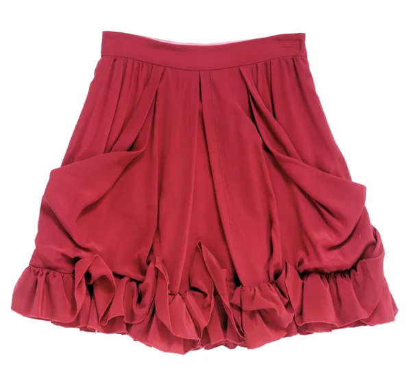 Czerwona spódnica — Zdjęcie stockowe