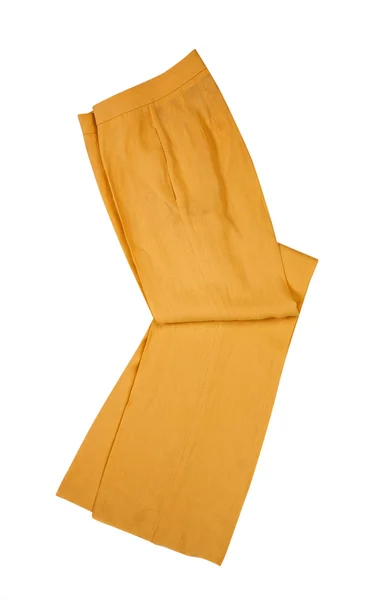 Orange trousers pants — Stock Photo, Image