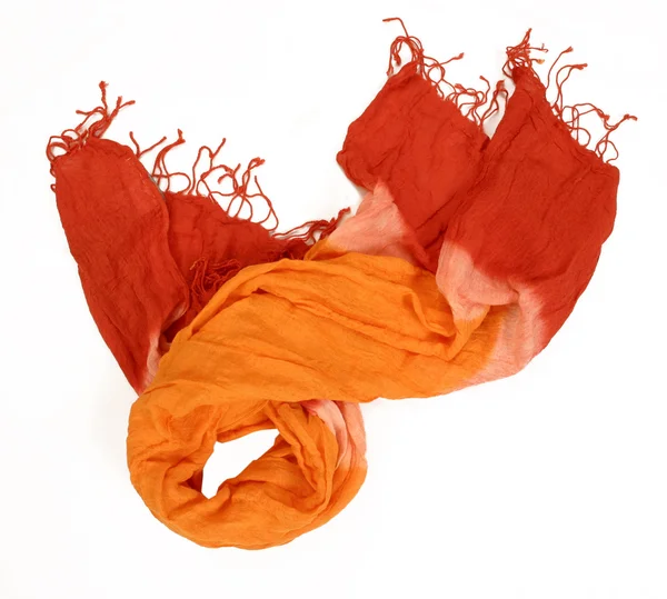 オレンジ色の赤いヒッピー スカーフ — ストック写真