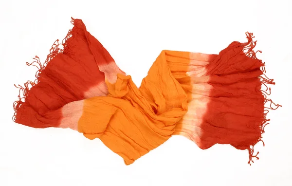 Помаранчевий червоний шарф хіпі — стокове фото