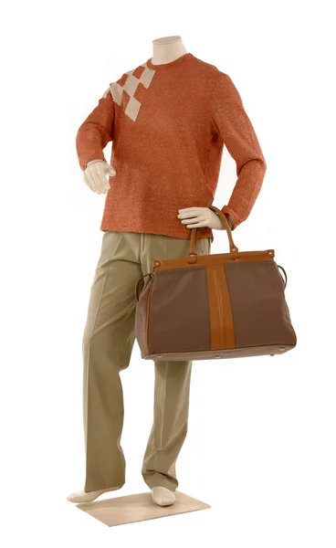 Dummy in sweater and trousers — Stock Photo, Image
