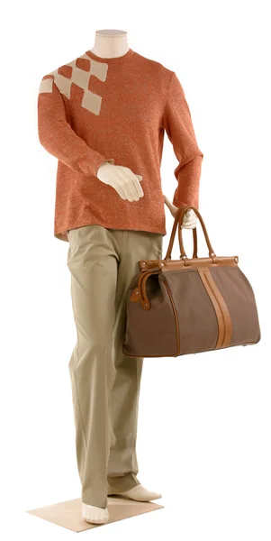 Dummy in sweater and trousers — Stock Photo, Image