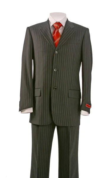Muž oblek sako a pásy kravata — Stock fotografie