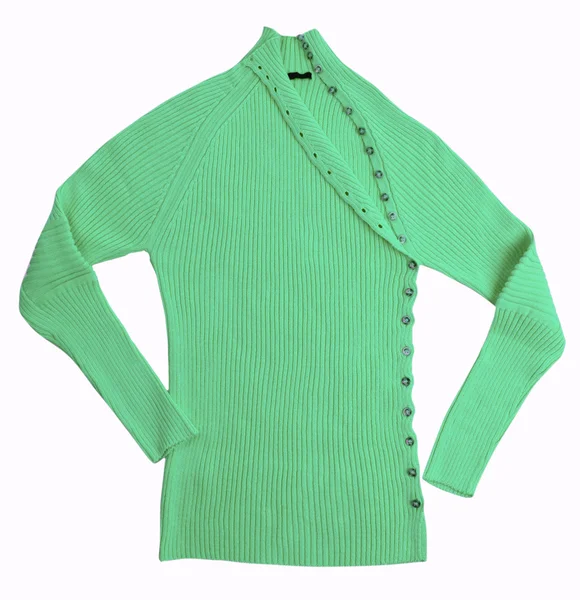 Πράσινο πουλόβερ πουκάμισο μπλούζα — Φωτογραφία Αρχείου