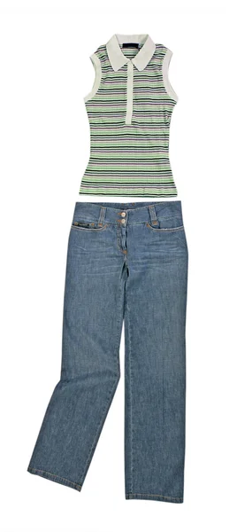 Camicetta e jeans — Foto Stock