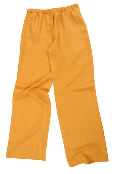 Žluté jeans kalhoty kalhoty — Stock fotografie