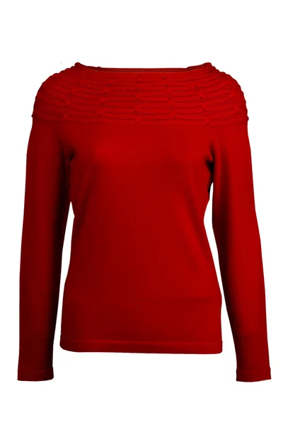 Czerwony sweter — Zdjęcie stockowe