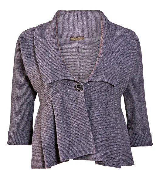 Серый шерстяной свитер — стоковое фото
