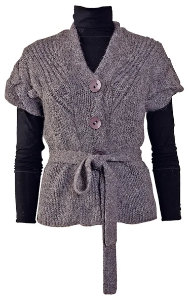 Maglione grigio in lana — Foto Stock