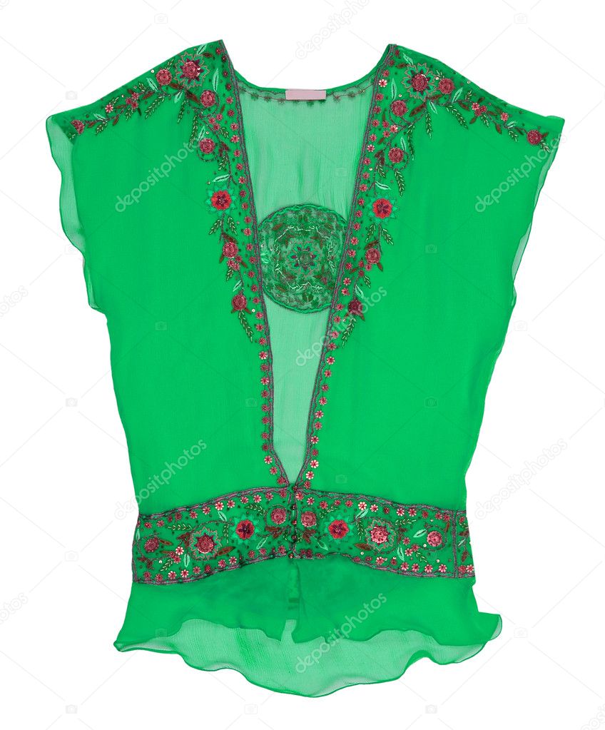 Green lace shirt