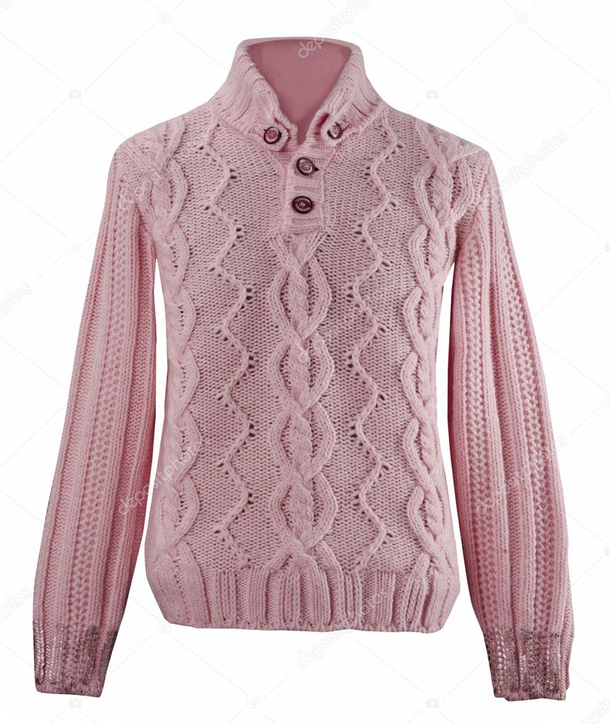 Pink woolen sweater
