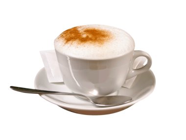 Cup of cappuccino clipart