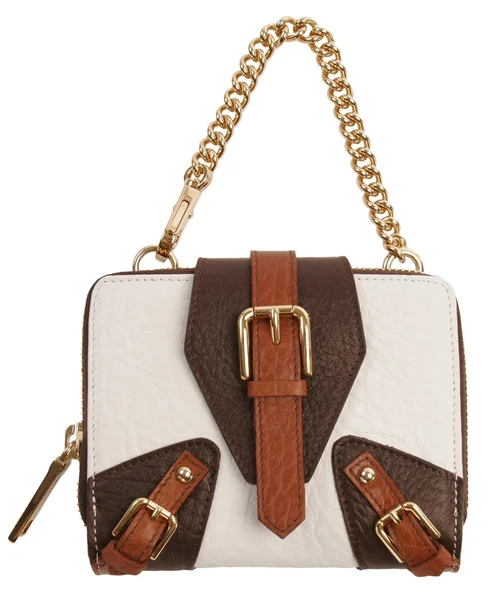 Fashion woman leather bag — Stock Photo, Image