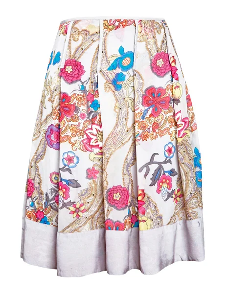 Летняя цветковая юбка — стоковое фото