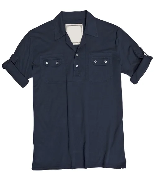 Camicia nera giubbotto giacca t-shirt — Foto Stock