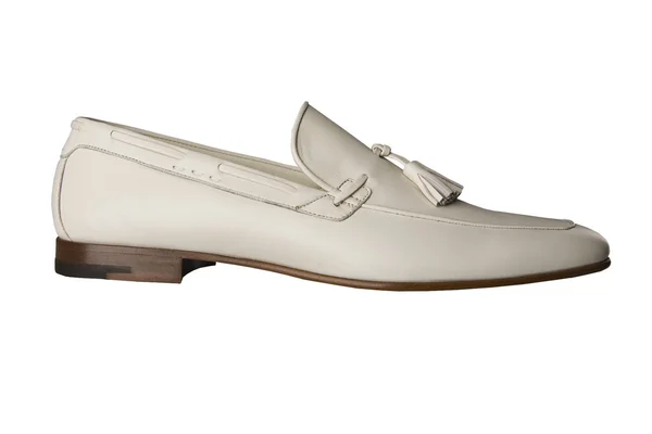 Mužské kožené boty izolované v bílém — Stock fotografie