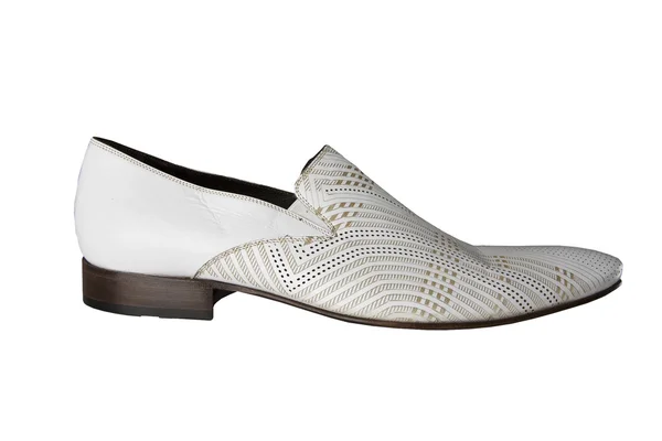 -beyaz izole erkek deri ayakkabı — Stok fotoğraf